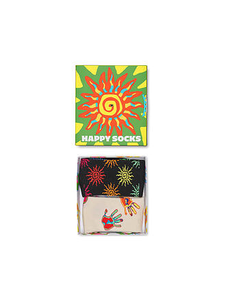 HAPPY SOCKS | Damen Socken Geschenkbox SUMMER SWIRL 2er Pkg. 36-40 green