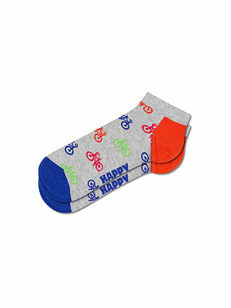 HAPPY SOCKS | Damen Sneaker Socken 36-40 BIKE grey