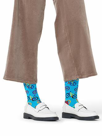 HAPPY SOCKS | Damen Socken MOUNTAIN BIKE 36-40 blue