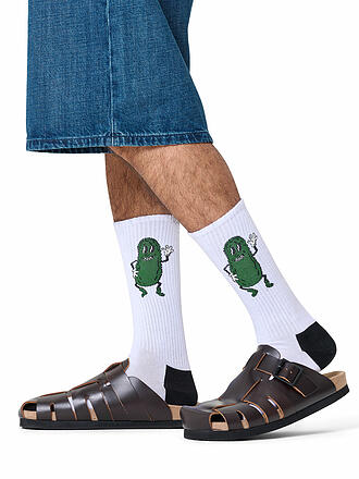 HAPPY SOCKS | Herren Socken PICKLE SNEAKER 41-46 white