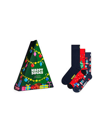 HAPPY SOCKS | Herren Geschenkset 3er Pkg. HOLIDAY 41-46 green