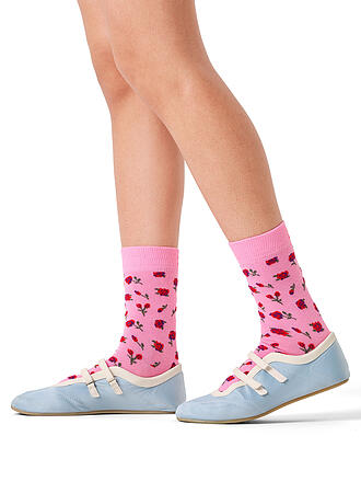 HAPPY SOCKS | Damen Socken ROSES 36-40 pink