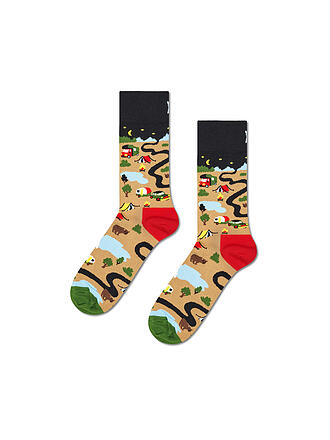 HAPPY SOCKS | Damen Socken CAMPING 36-40 beige