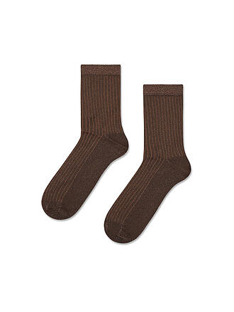 HAPPY SOCKS | Damen Socken SOFT LUREX 36-40 brown
