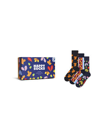HAPPY SOCKS | Damen Socken Set FALL SOCKS 3er Pkg. 36-40 black