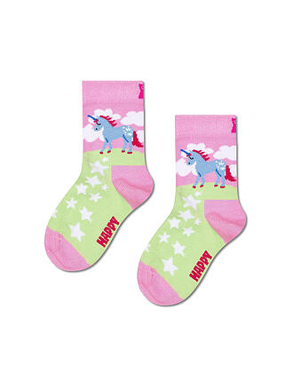 HAPPY SOCKS | Kinder Socken UNICORN LAND light pink
