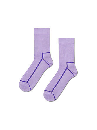 HAPPY SOCKS | Damen Socken CONTRAST STRIPE 36-40 purple