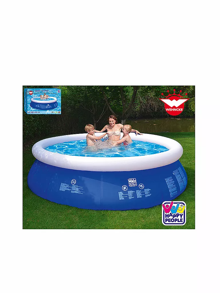 HAPPY PEOPLE | Quick Up Pool 240x63cm | transparent