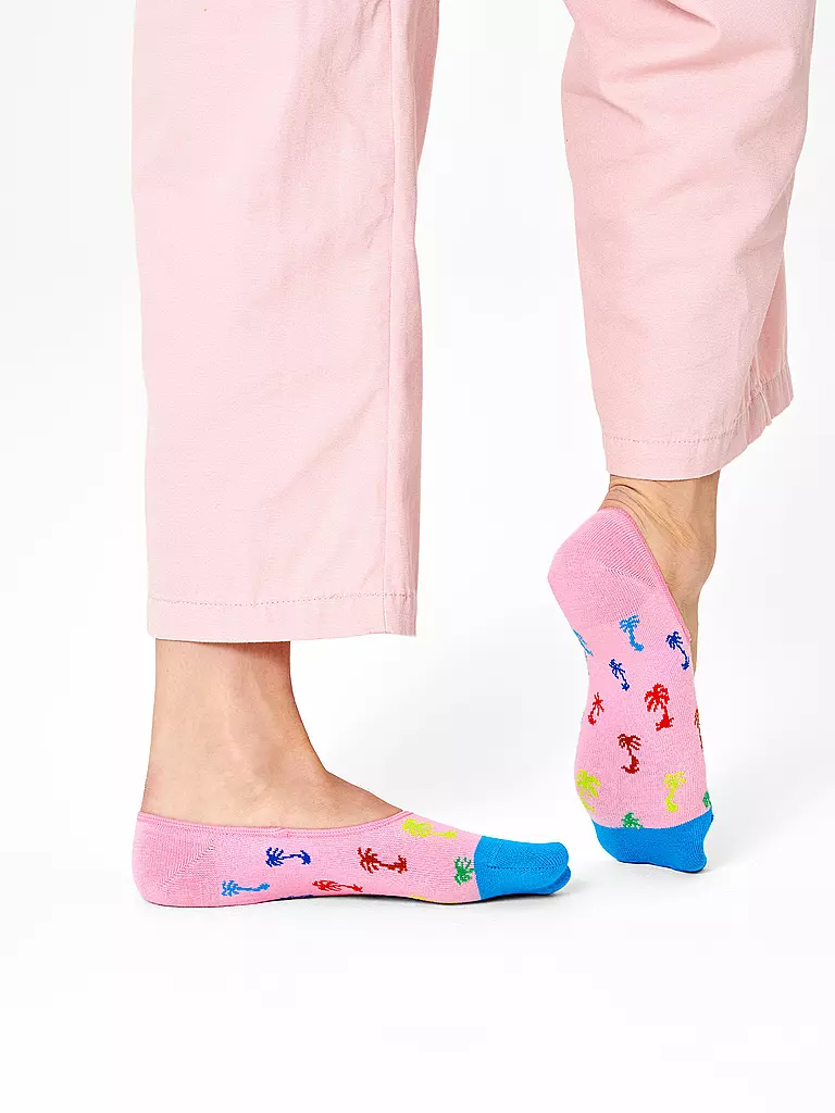 HAPPY SOCKS | Damen Füsslinge PALM medium pink | rosa