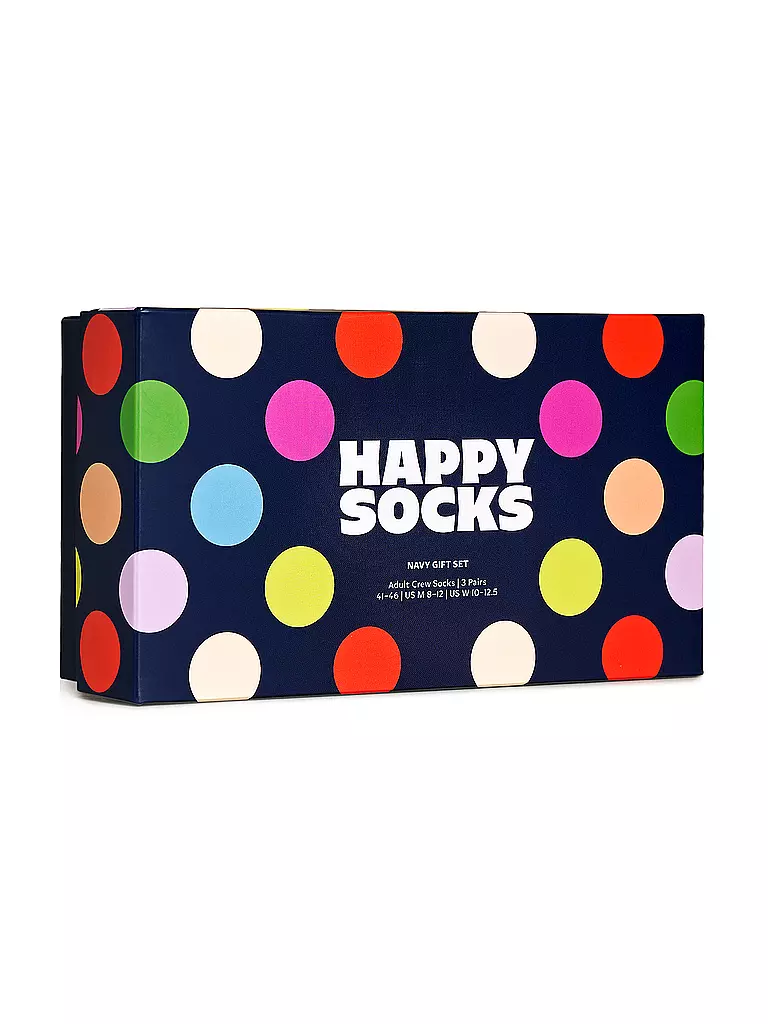 HAPPY SOCKS | Damen Geschenkbox Socken 3er Pkg 36-40 navy. | dunkelblau