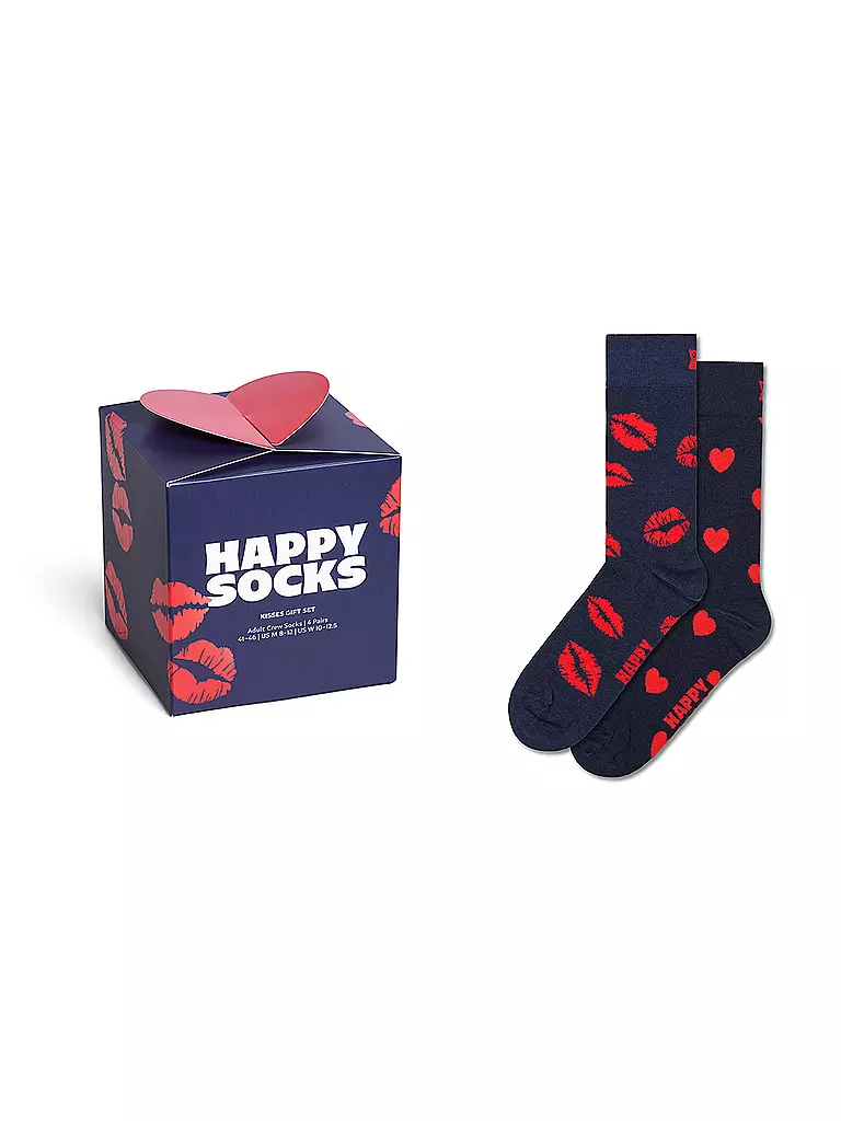 HAPPY SOCKS | Damen Geschenkset 2er Pkg. VALENTINES 36-40 blue | dunkelblau
