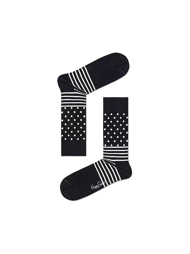 HAPPY SOCKS | Damen Geschenkset 4-er Pkg. BLACK&WHITE 36-40 black | schwarz