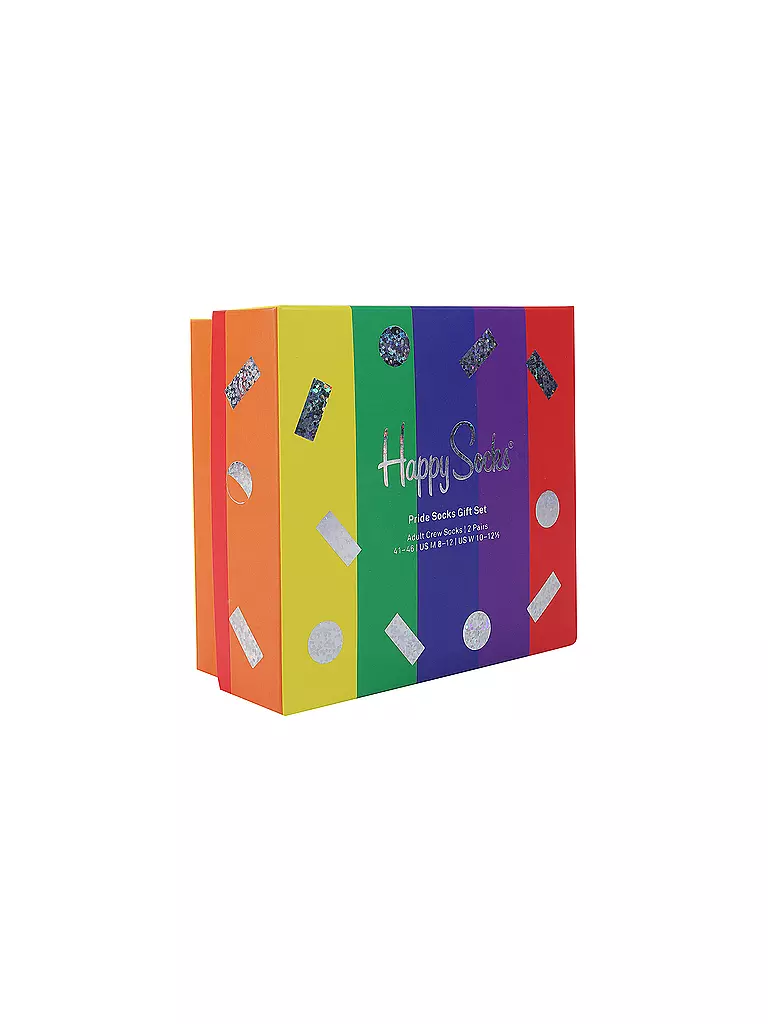 HAPPY SOCKS | Damen Geschenkset Socken PRIDE 2-er Pkg.  36-40 white | weiß