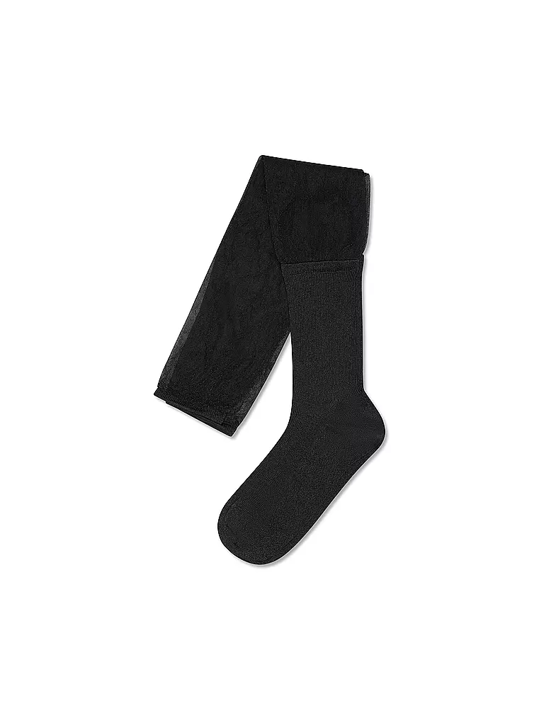 HAPPY SOCKS | Damen Kniestrümpfe SOLID SHEER 36-40 black | schwarz