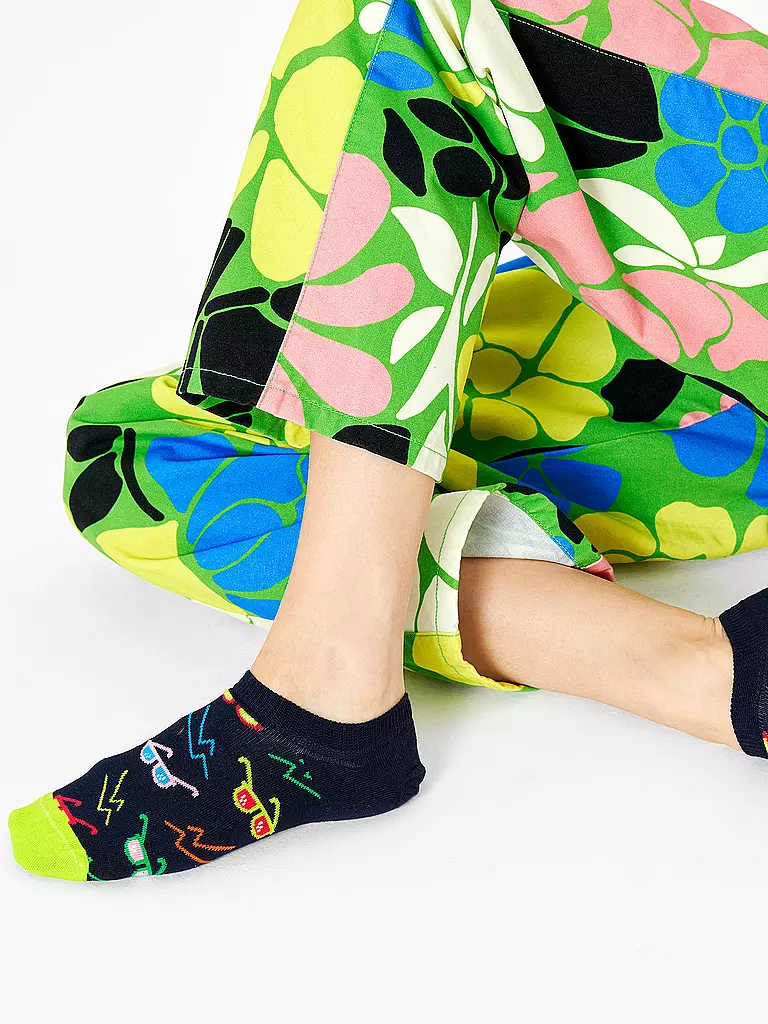 HAPPY SOCKS | Damen Sneaker Socken NO SHOW SUNNY DAY 36-40 dark blue / navy | blau