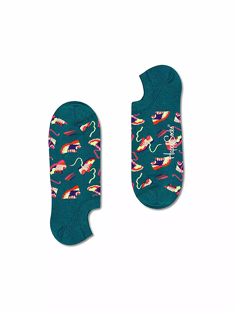 HAPPY SOCKS | Damen Sneaker Socken RUN FOR IT NO SHOW 36-40 bunt | bunt