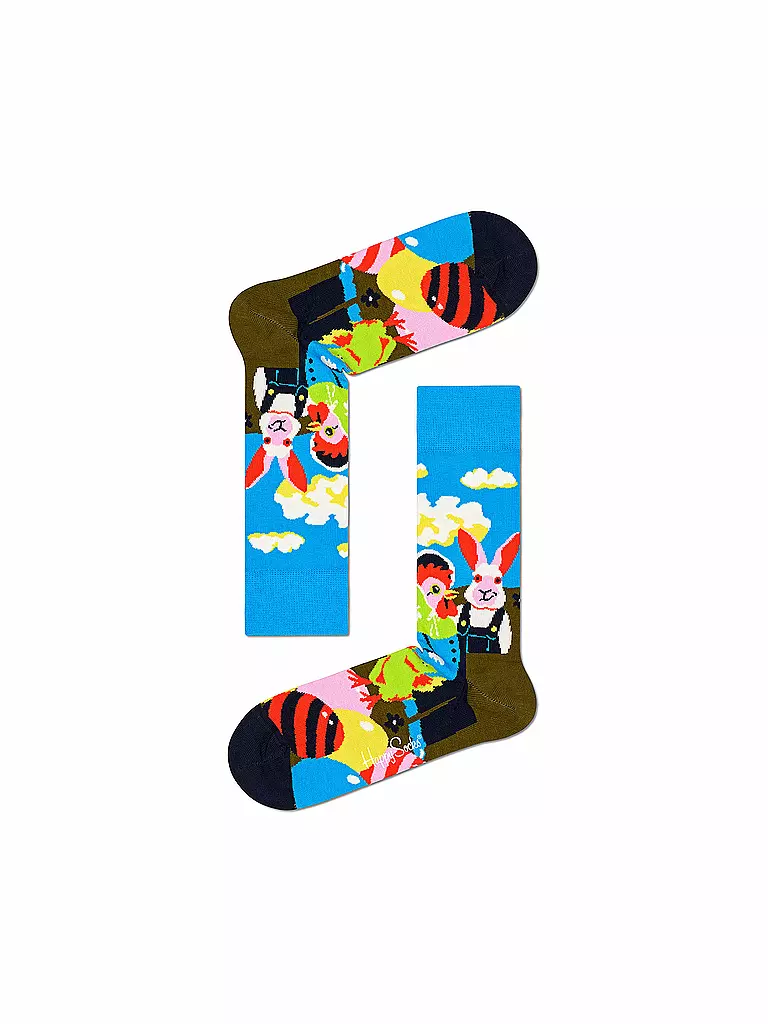 HAPPY SOCKS | Damen Socken 36-40 Easter Egg | bunt