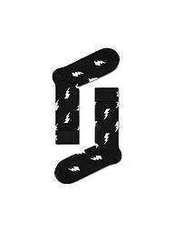 HAPPY SOCKS | Damen Socken 36-40 FLASH black | Schwarz