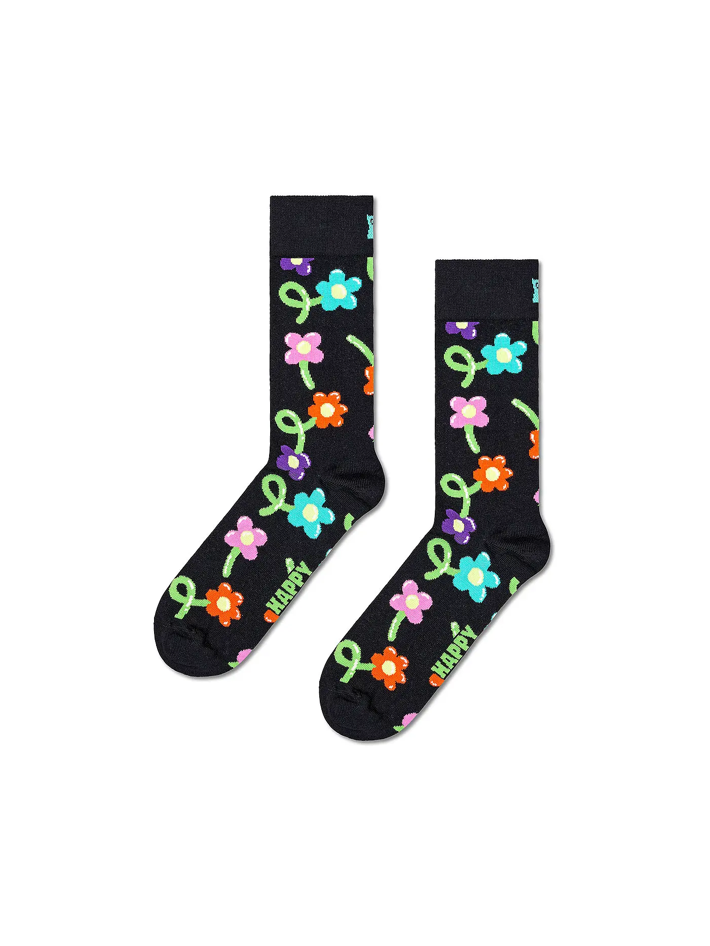 HAPPY SOCKS | Damen Socken BALLOON FLOWER 36-40 black | schwarz