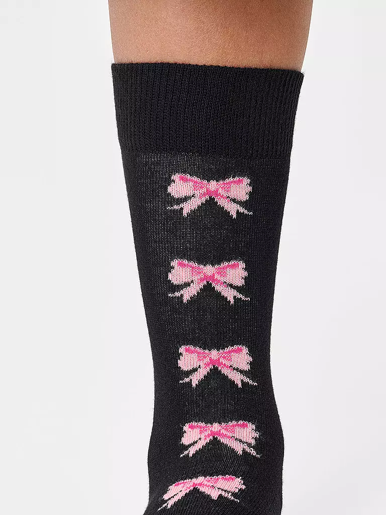 HAPPY SOCKS | Damen Socken BOW 36-40 black | schwarz