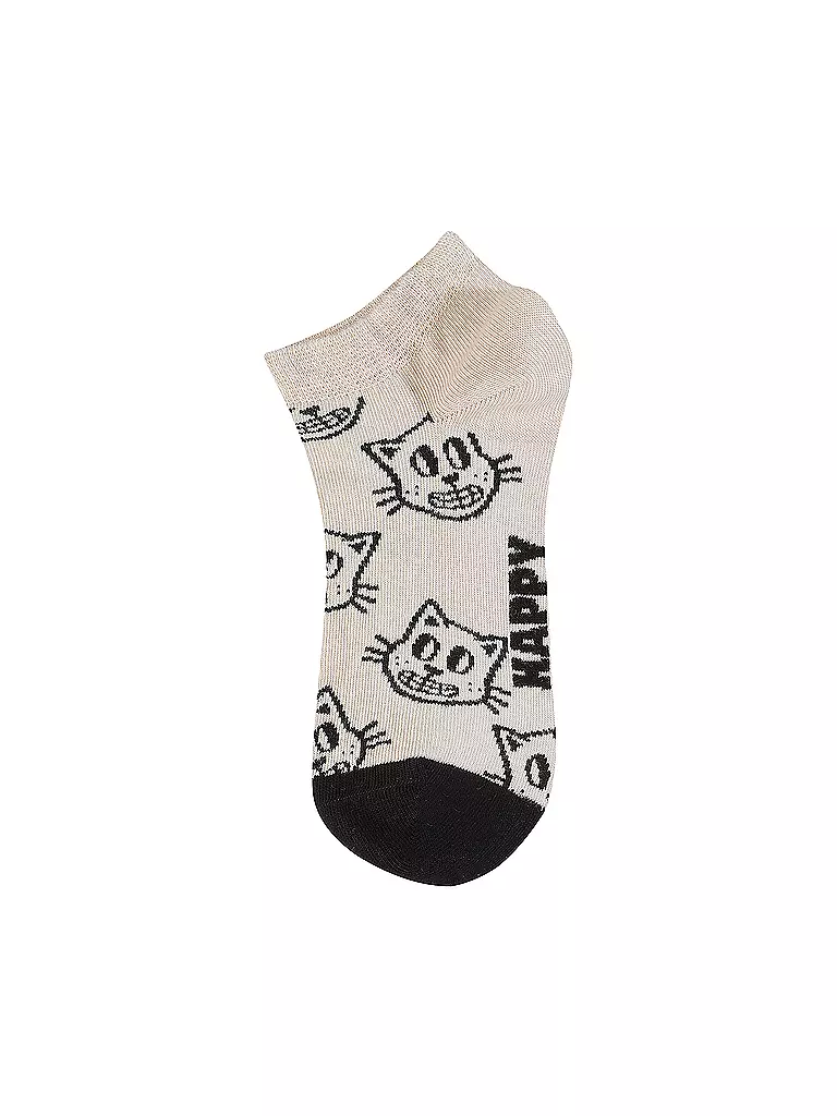 HAPPY SOCKS | Damen Socken CAT 36-40 wite  | creme