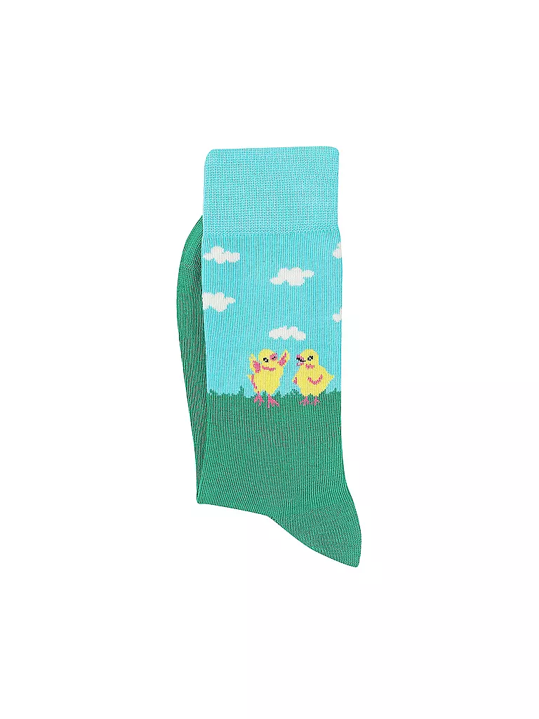 HAPPY SOCKS | Damen Socken EASTER CHICKEN 36-40 green  | grün