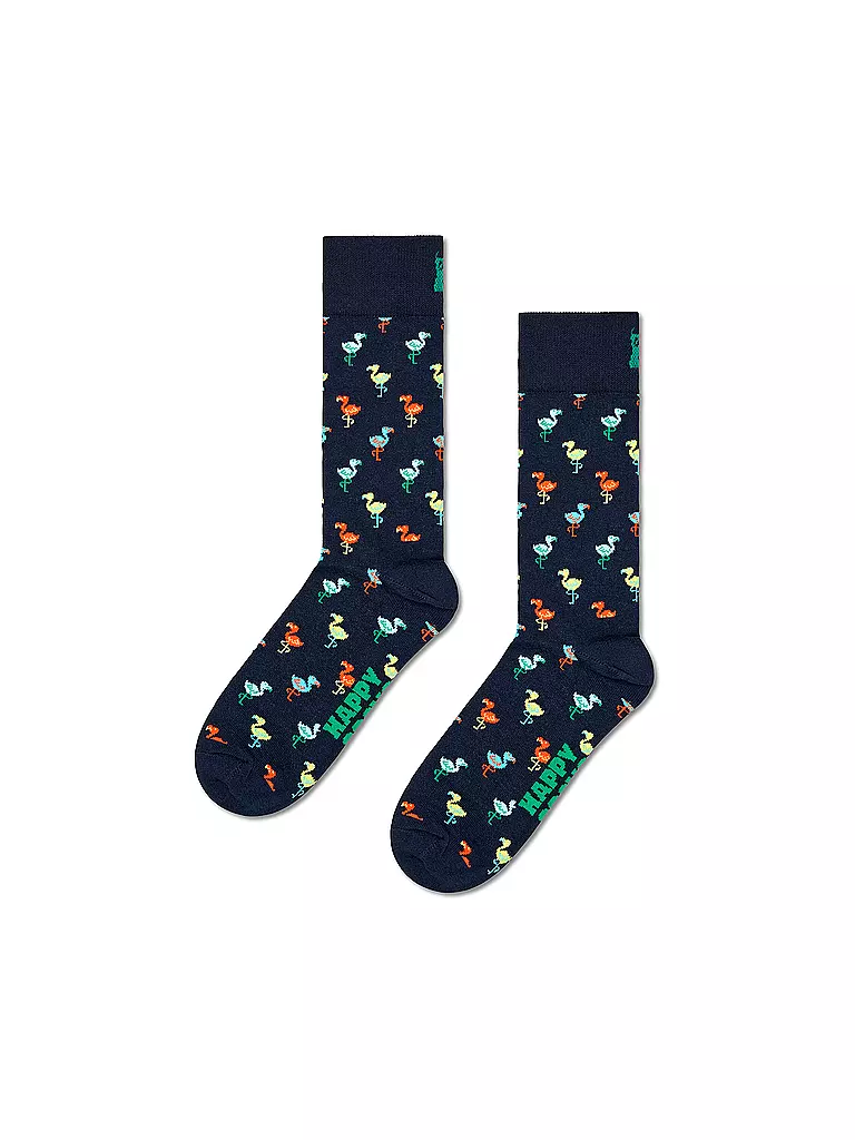 HAPPY SOCKS | Damen Socken FLAMINGO 36-40 navy | dunkelblau