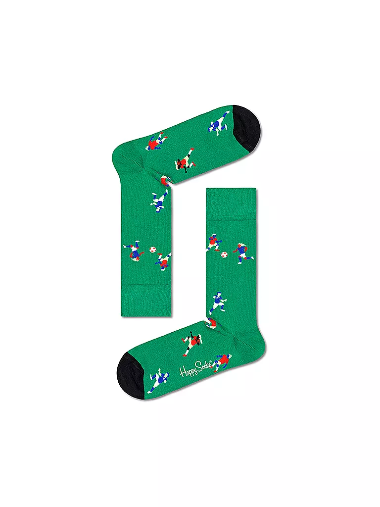 HAPPY SOCKS | Damen Socken FOOTBALL 36-40 bunt | grün