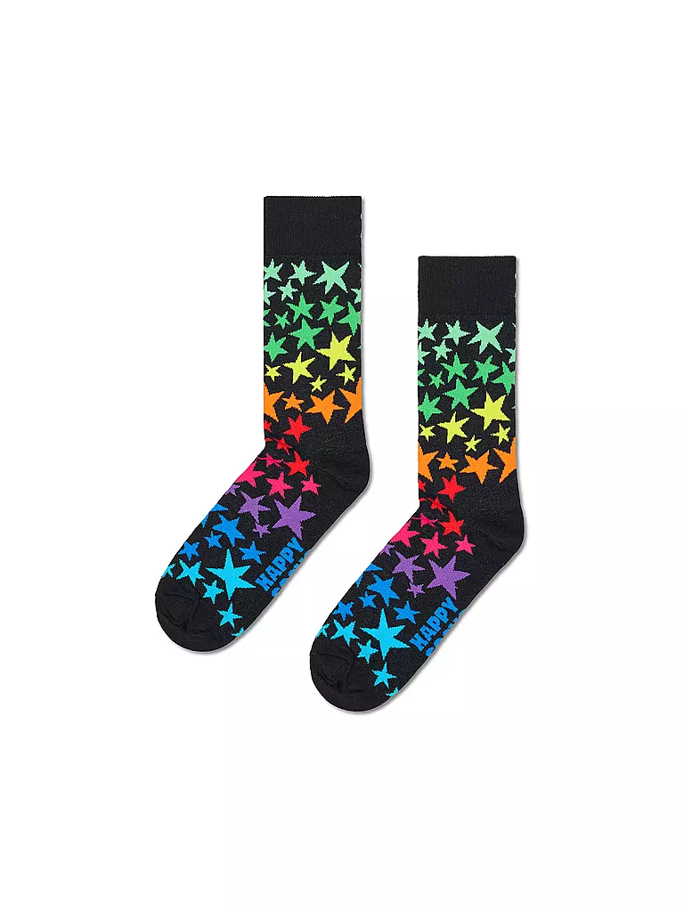 HAPPY SOCKS | Damen Socken STAR CLUSTER 36-40 black | schwarz