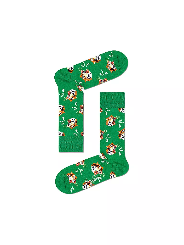 HAPPY SOCKS | Damen Socken TIGER 36-40 bunt | grün