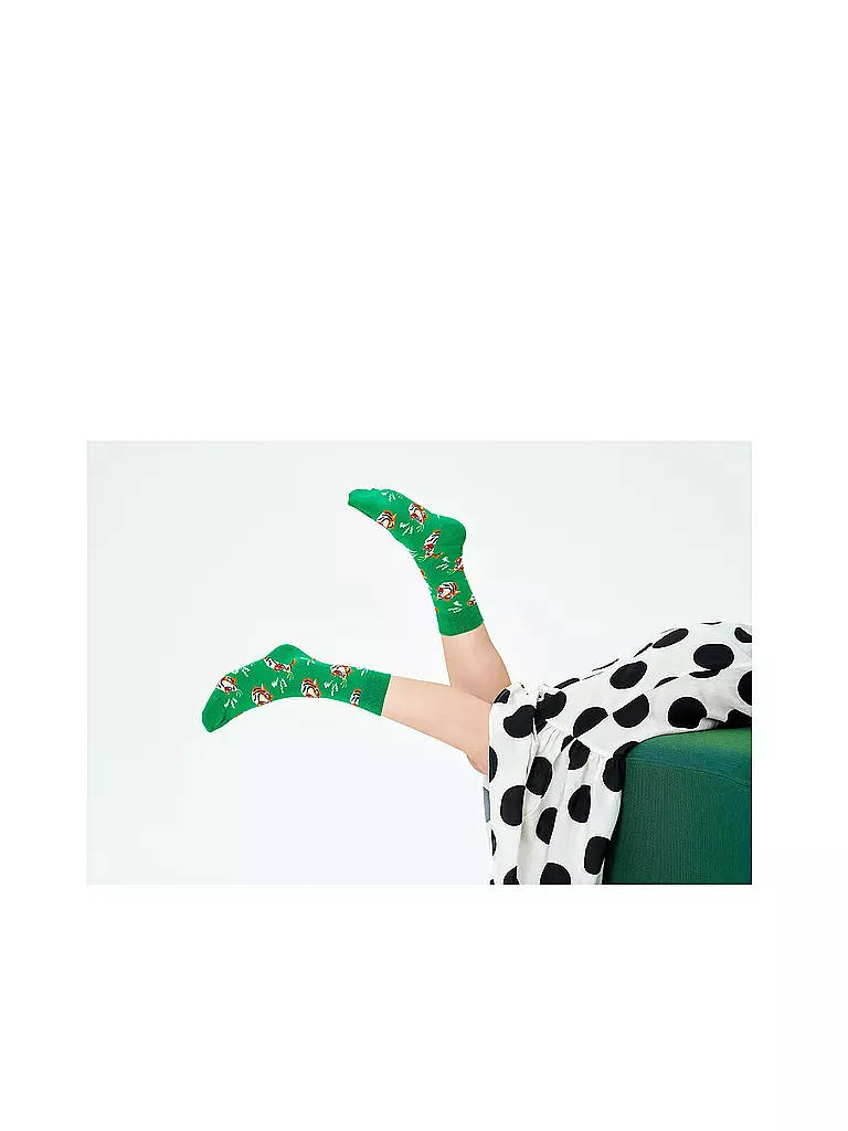 HAPPY SOCKS | Damen Socken TIGER 36-40 bunt | grün