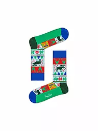 HAPPY SOCKS | Damen-Socken "Holiday" 36-40 green | grün