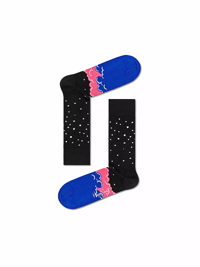 HAPPY SOCKS | Herren Geschenkbox 3-er Pkg. OUTER SPACE 41-46 black multi | schwarz