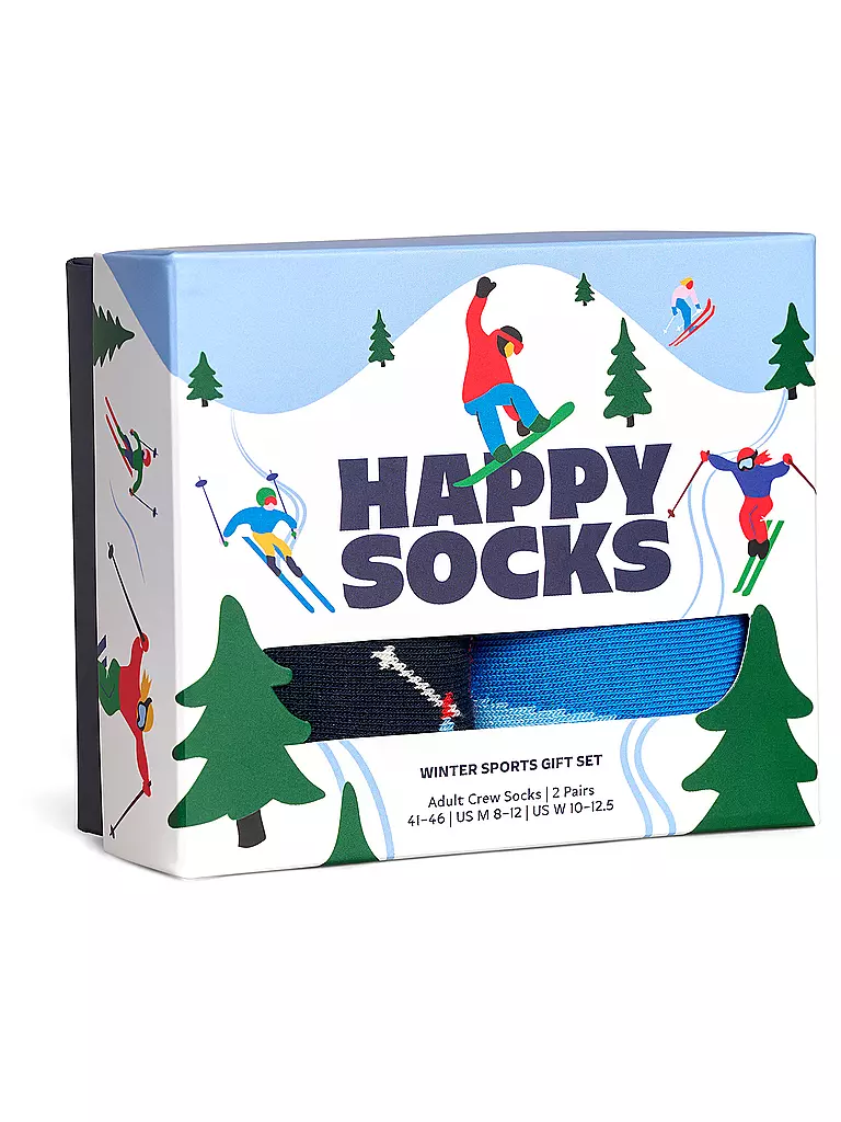 HAPPY SOCKS | Herren Geschenkset 2er Pkg WINTER SPORTS 41-46 white | Weiss