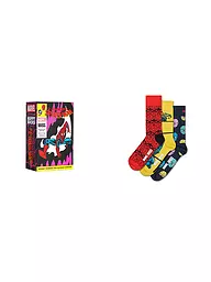 HAPPY SOCKS | Herren Geschenkset 3er Pkg SPIDER MAN 41-46 purple | Bunt