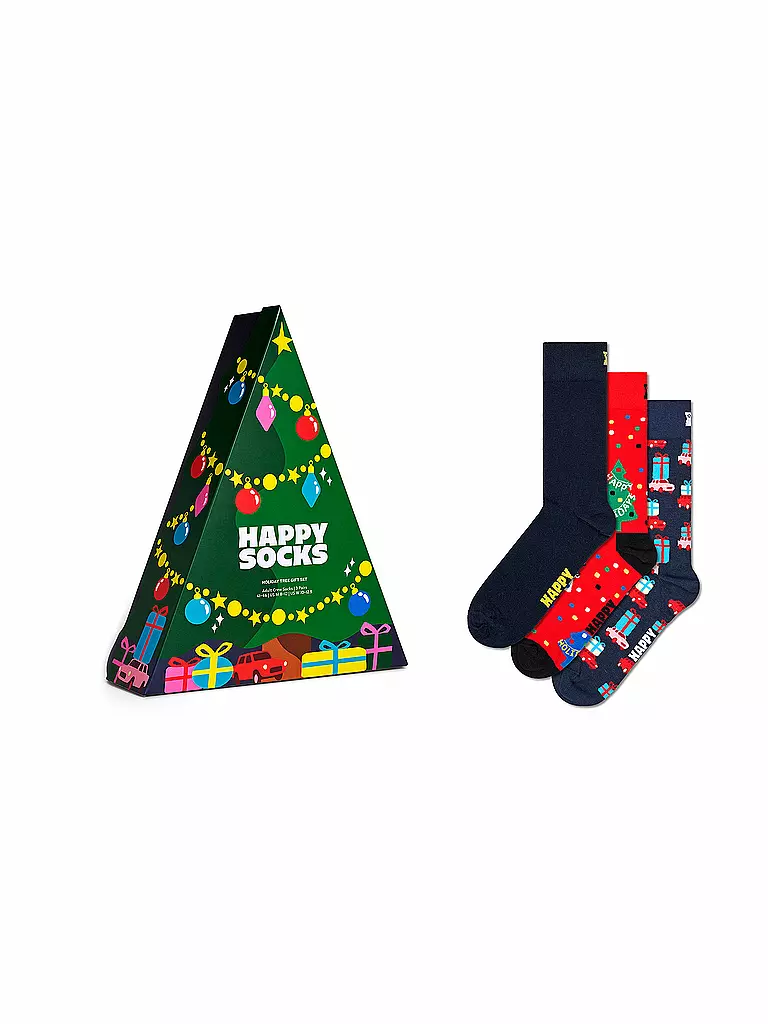 HAPPY SOCKS | Herren Geschenkset 3er Pkg. HOLIDAY 41-46 green | Grün