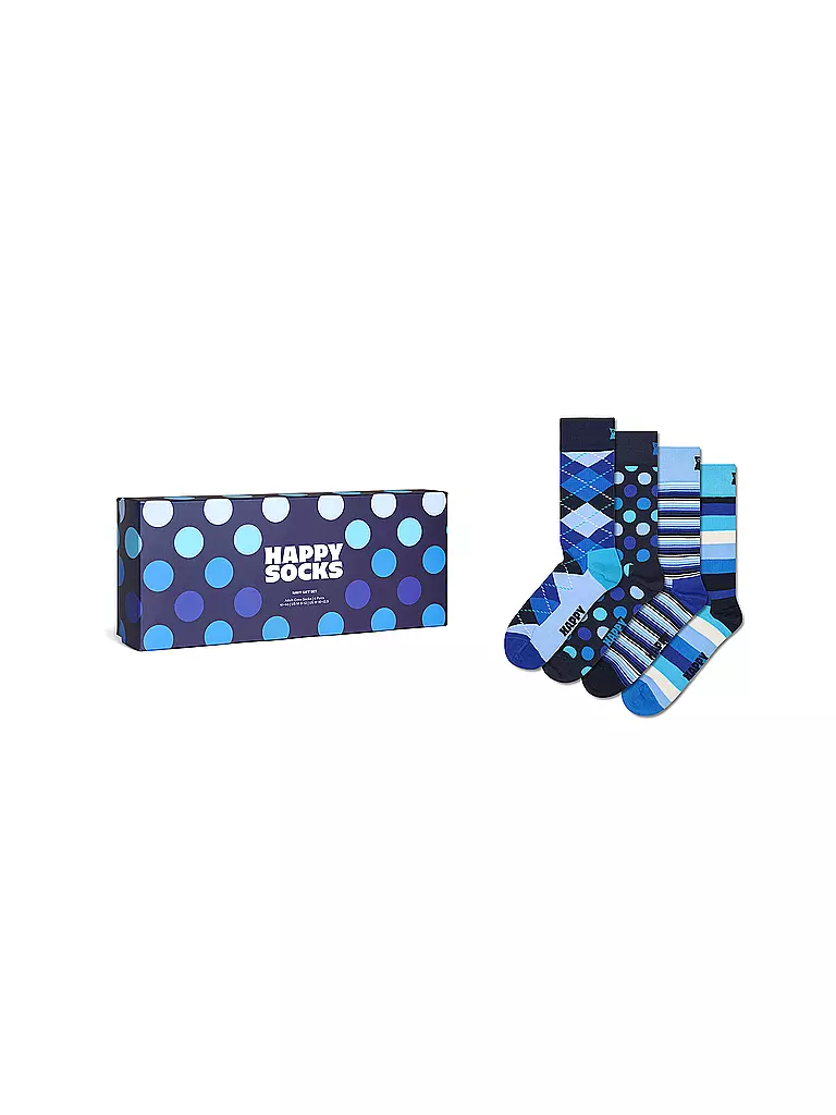 HAPPY SOCKS | Herren Geschenkset 4er Pkg NAVY SOCKS 41-46 navy | Blau