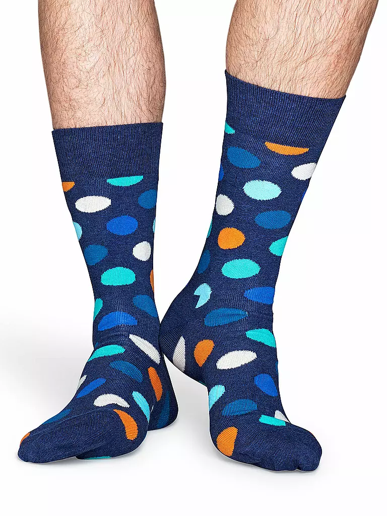 HAPPY SOCKS | Herren Geschenkset Socken BIG DOTS 4er Pkg blue | bunt