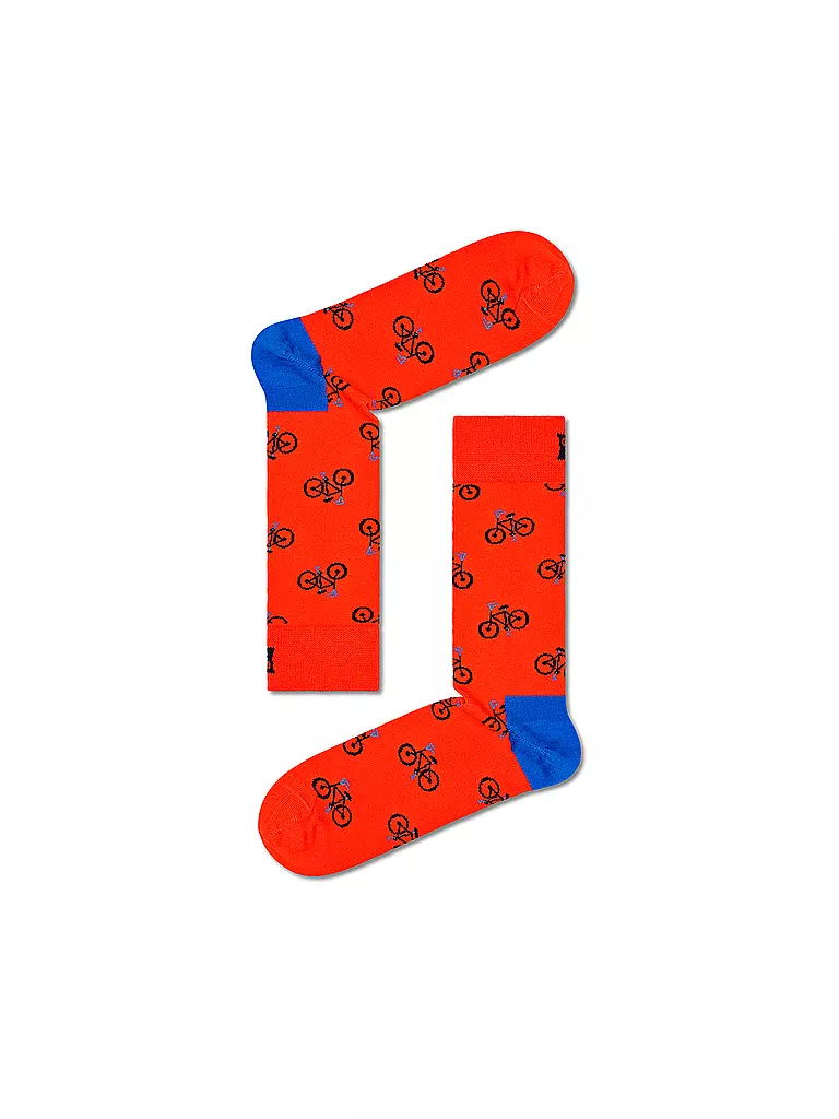 HAPPY SOCKS | Herren Socken 41-46 BIKE orange | orange