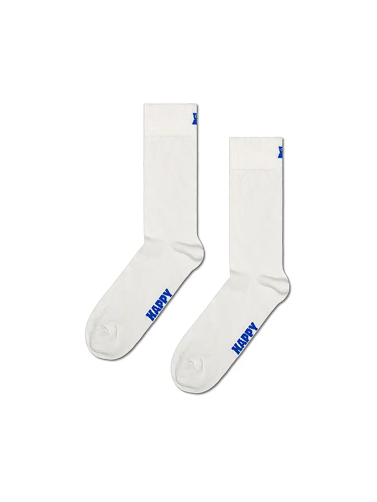 HAPPY SOCKS | Herren Socken 5er Pkg. SOLID 41-46 white | weiss