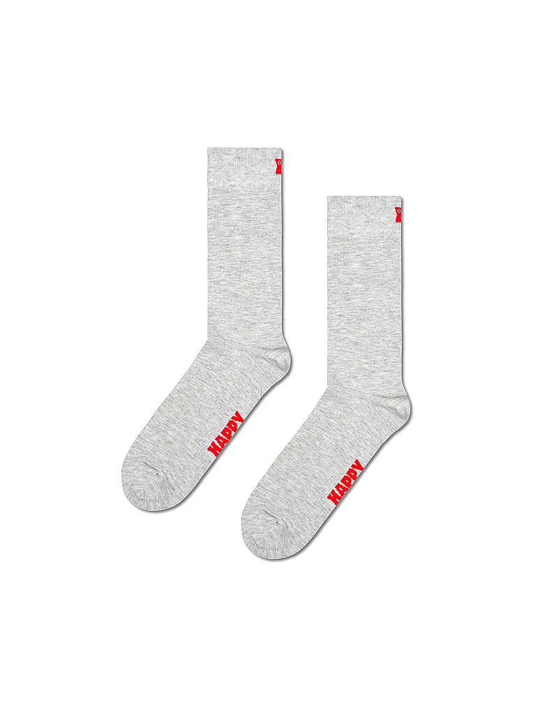 HAPPY SOCKS | Herren Socken 5er Pkg. SOLID 41-46 white | weiss