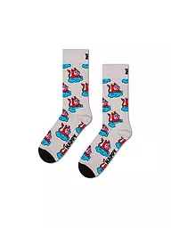 HAPPY SOCKS | Herren Socken BAD PIG 41-46 grey | hellgrau