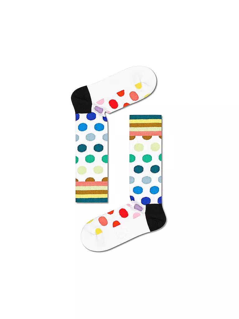 HAPPY SOCKS | Herren Socken BIG DOTS 41-46 white | bunt