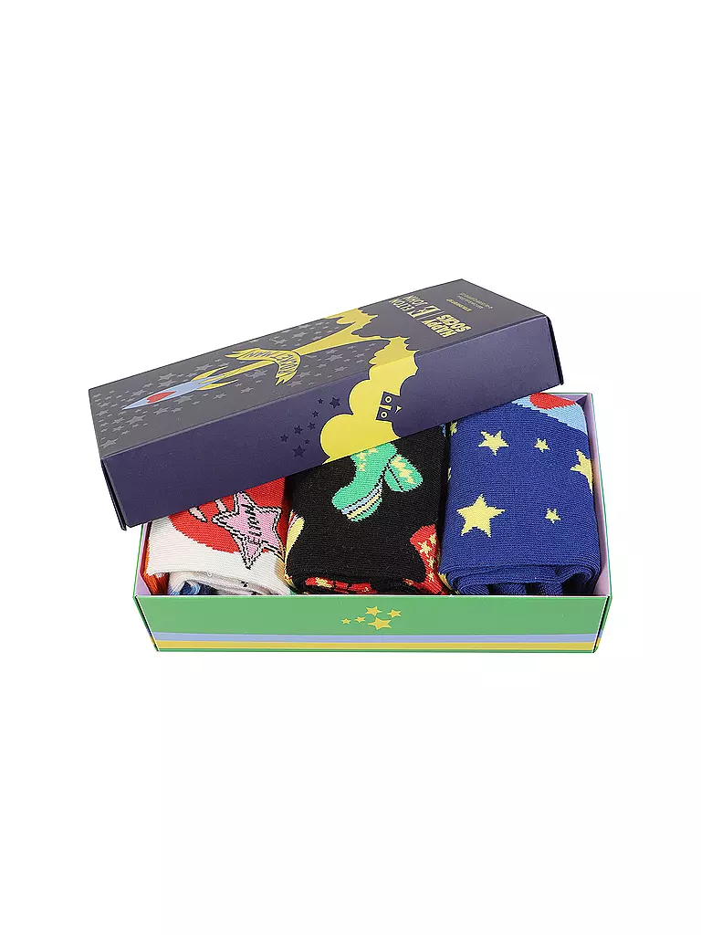 HAPPY SOCKS | Herren Socken ELTON JOHN 3er Pkg. 41-46 black | schwarz