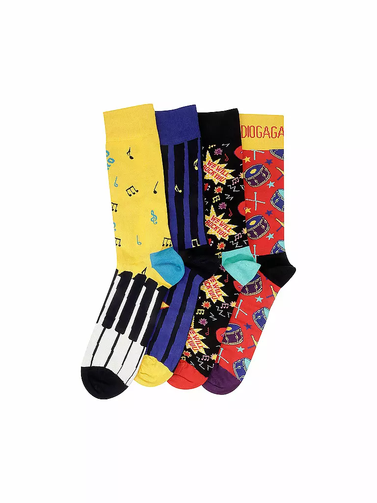 HAPPY SOCKS | Herren Socken Geschenkbox "Queen" 4-er Pklg. 41-46 | bunt