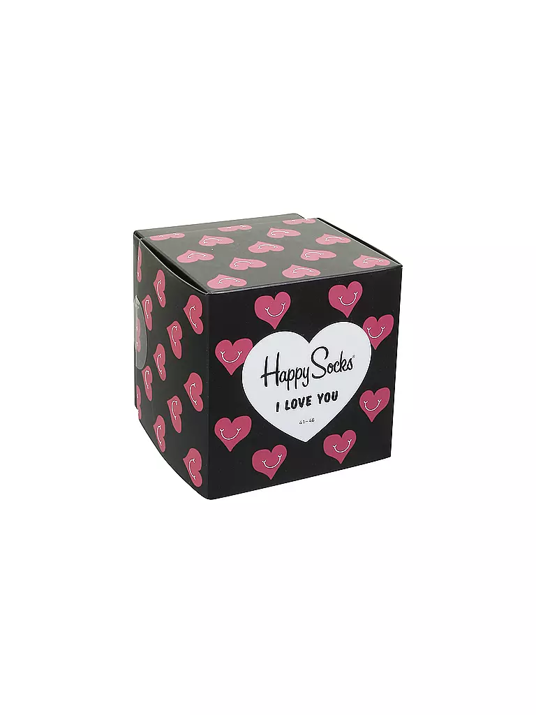 HAPPY SOCKS | Herren Socken Geschenkbox 3-er "I Love You" | bunt