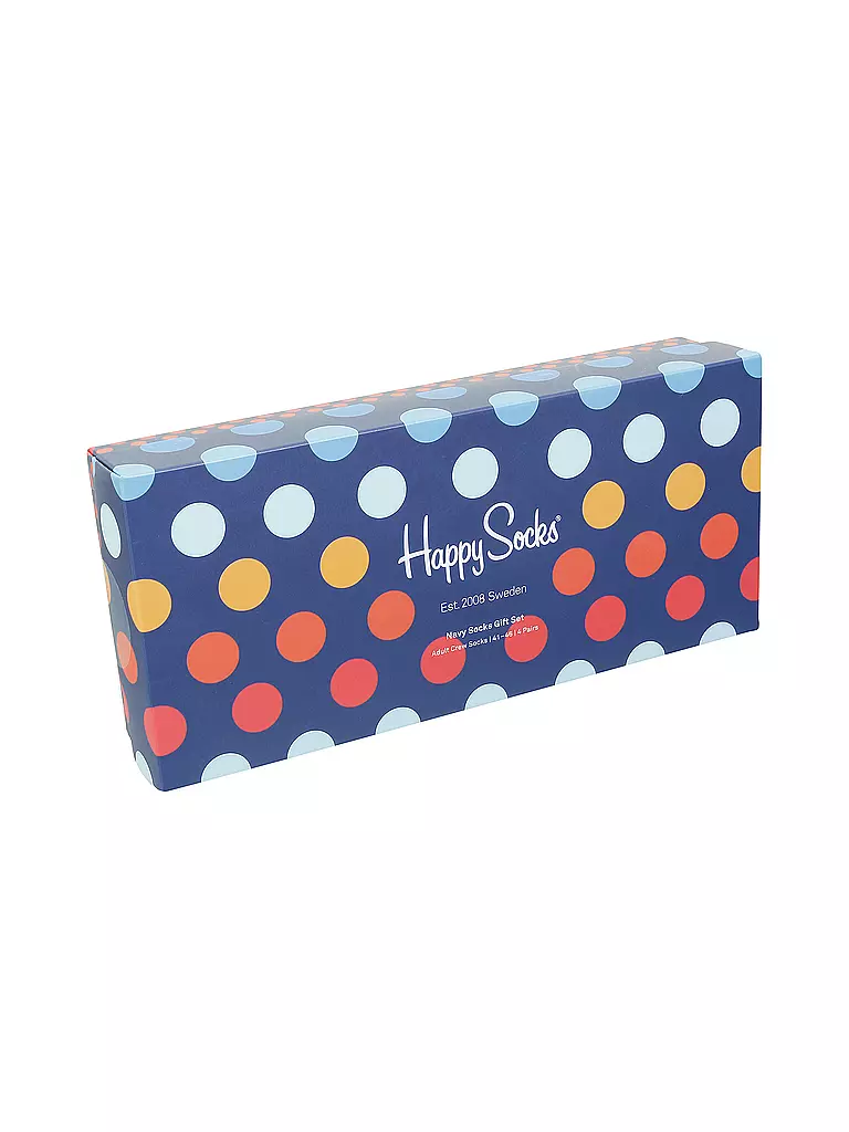 HAPPY SOCKS | Herren Socken Geschenkbox NAVY 4-er Pkg. bunt | bunt