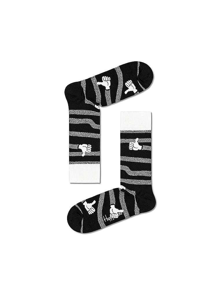 HAPPY SOCKS | Herren Socken Geschenkset BLACK & WHITE 4-er Pkg. 41-46 bunt | bunt