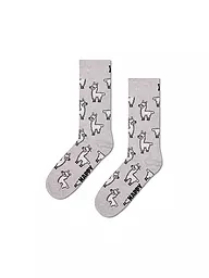 HAPPY SOCKS | Herren Socken LLAMA 41-46 grey | hellgrau