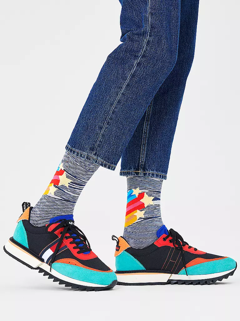 HAPPY SOCKS | Herren Socken SHOOTING STARS medium grey | grau
